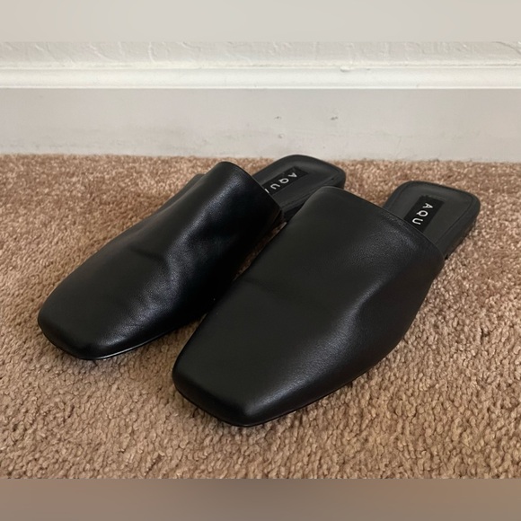 Aqua Black Closed Flats - Picture 2 of 5